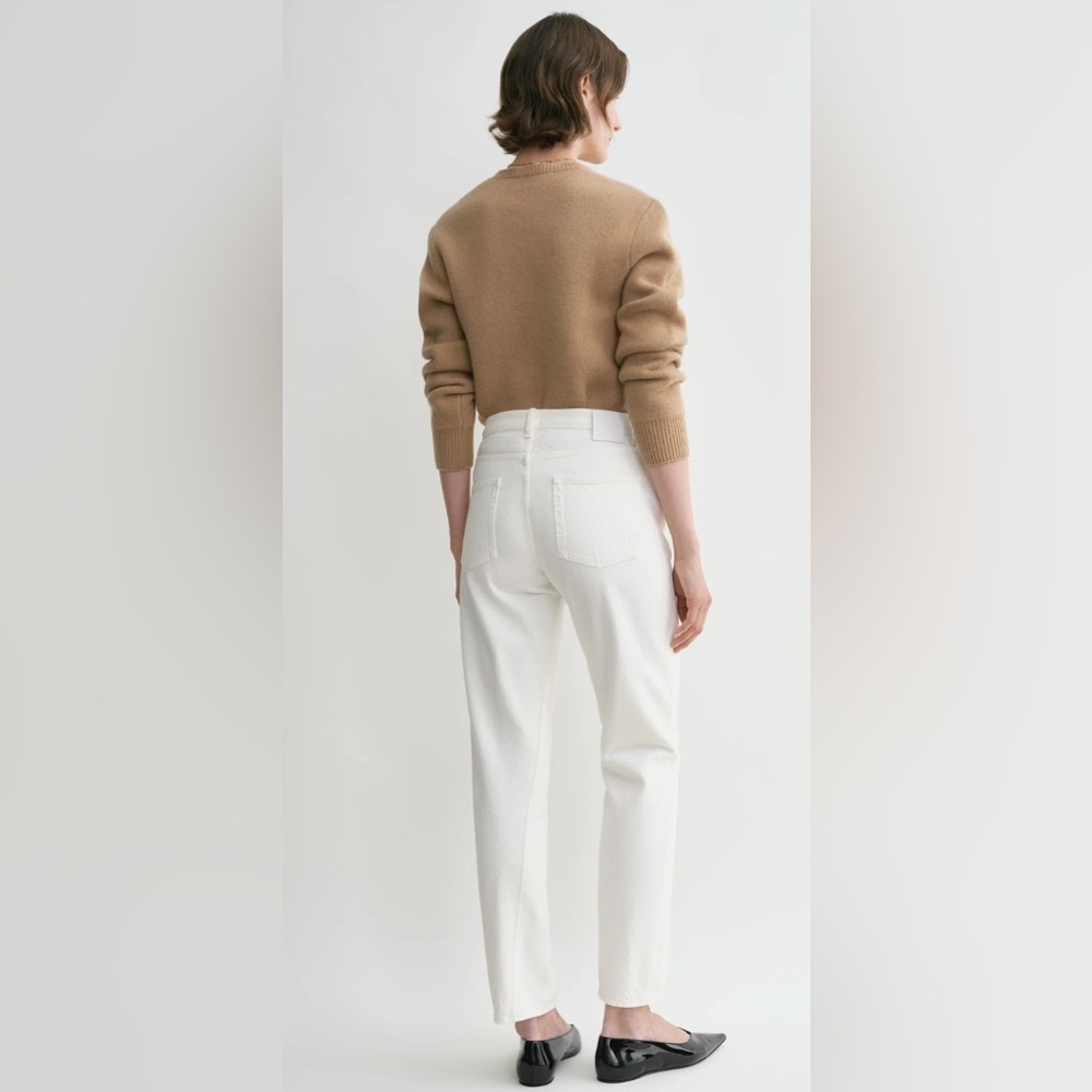 EUC Toteme Twisted Seam Denim Jeans in Off-White *new, still on website* - Picture 3 of 10
